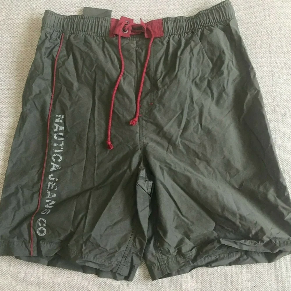 Nautica Spell Out Men Board Shorts Swim Trunks XL‎